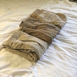 3 joggers - 1 Ralph Lauren - 2 forever 21